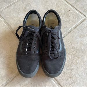 Black vans like new old skool unisex shoes